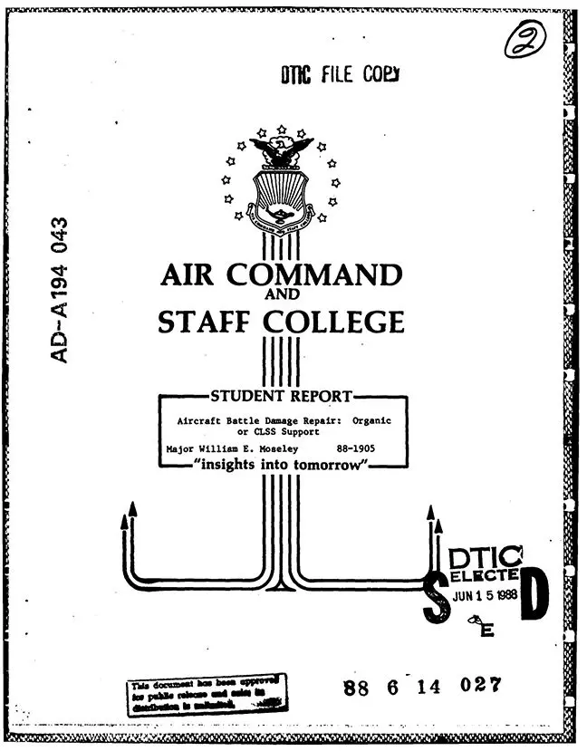 Air Command Staff College History of ABDR/CLSS Concept